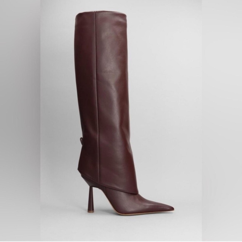 Gia Borghini Chocolate Brown Rosie RHW 31 Boot